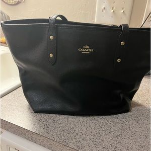 Black gently used Coach purse